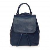 Rucsac dama din piele naturala DiAmanti Umberto Blu Scuro